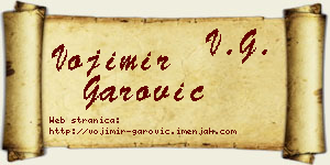 Vojimir Garović vizit kartica